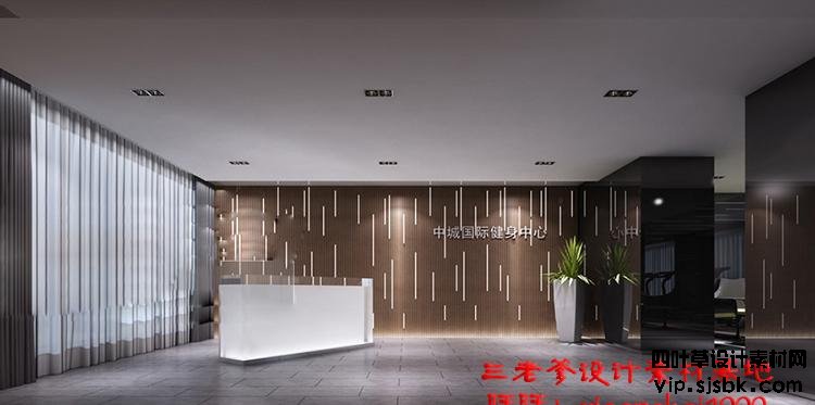 新瑜伽馆会所健身房3d模型体育器材3Dmax效果图设计素材-第24张图片