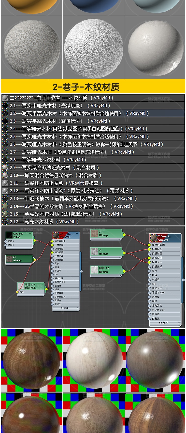 2023最新3dmax写实网红材质球，vray3.6/4.3/5.1/5.2/6版本上千种材质库-第4张图片