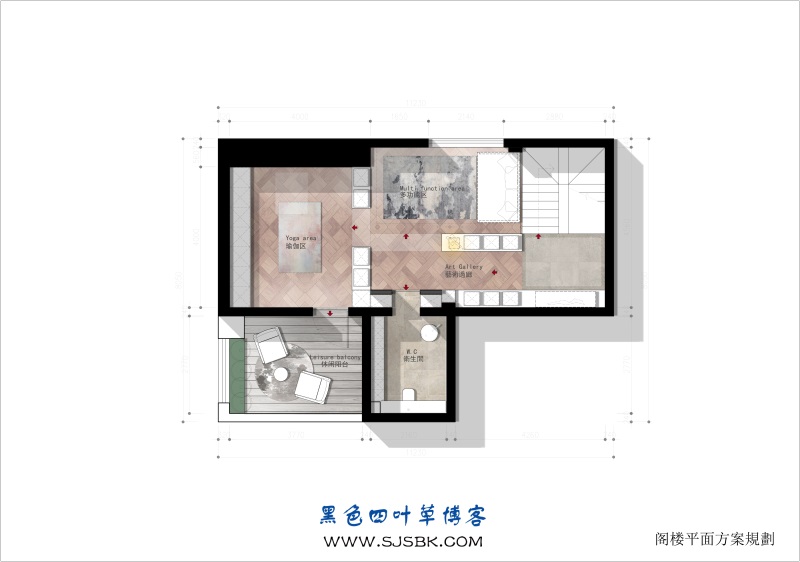 2023年彩平图教程_室内设计平面效果图素材-第13张图片