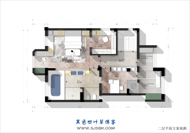 2023年彩平图教程_室内设计平面效果图素材-第15张图片